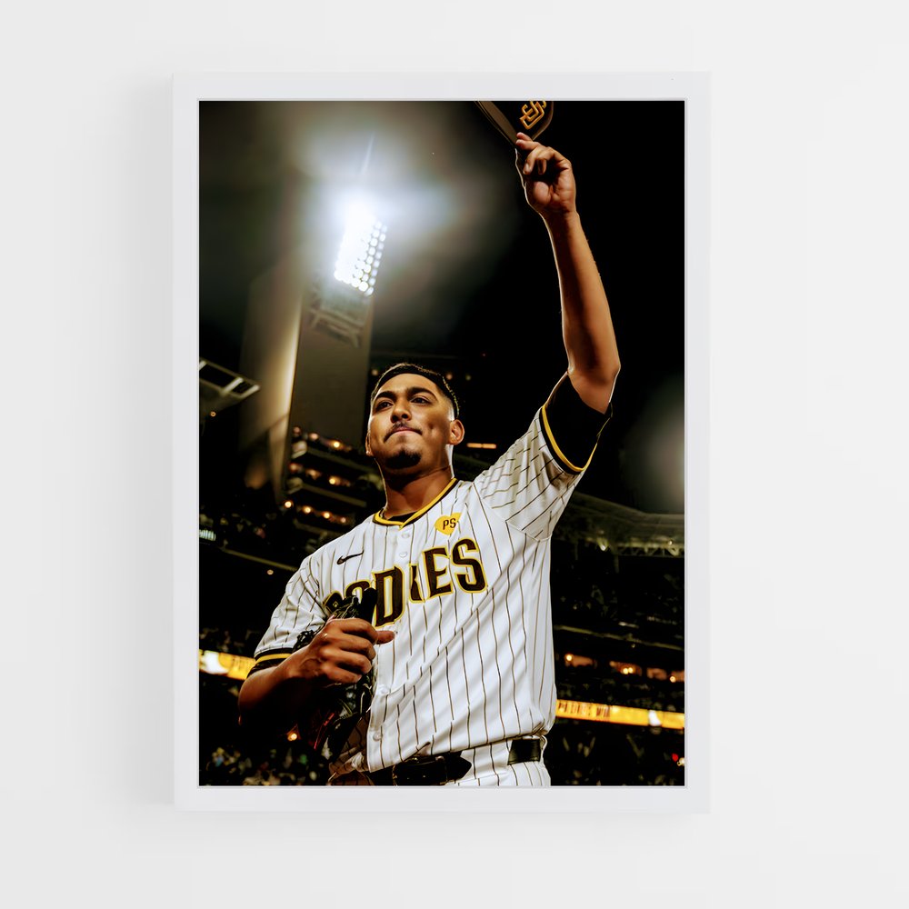 Poster Batteur de San Diego – affiche Baseball (vue 3)